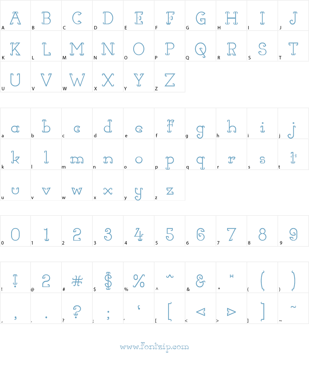 Horns of Dilemma Font Character